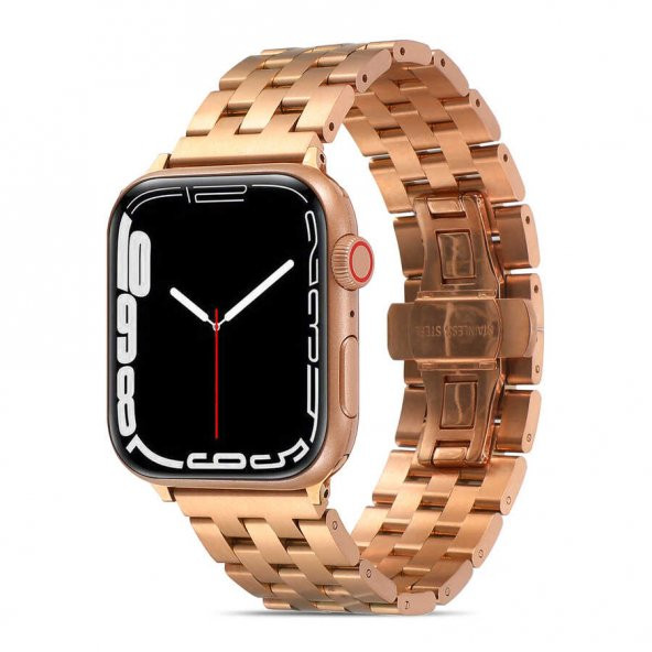 Apple Watch 7 41mm Metal Klipsli Lüx Kordon