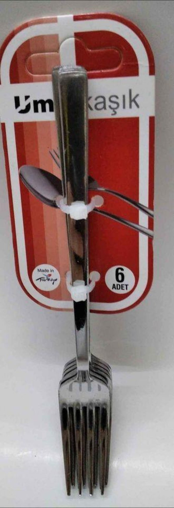 UMUT Çubuk Tatlı Çatalı Paslanmaz Çelik 6 Adet B-4