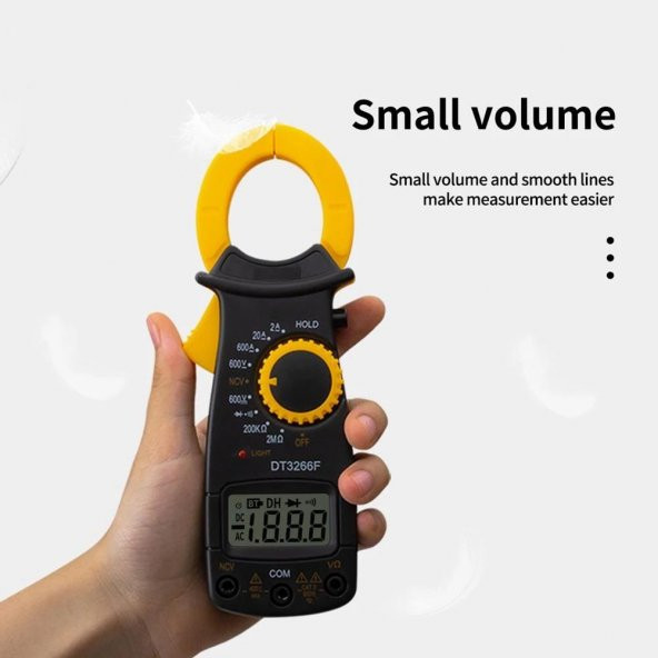 WellHise DT 3266F 600A AC Pensampermetre - 2