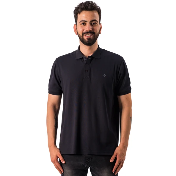 FreeCamp Breeze Erkek Polo T-Shirt-SİYAH ürün görseli