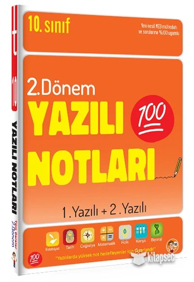 10. SINIF YAZILI NOTLARI 2. DÖNEM 1 VE 2. YAZILI TONGUÇ AKADEMİ
