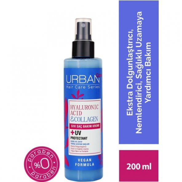 Urban Care Hyaluronic Acid & Collagen Sıvı Saç Bakım Kremi