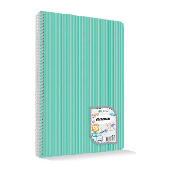 Çınar Colormaxi 17*24 Spiralli Plastik Kapak 72 Yaprak Kareli Defter(1 Adet)