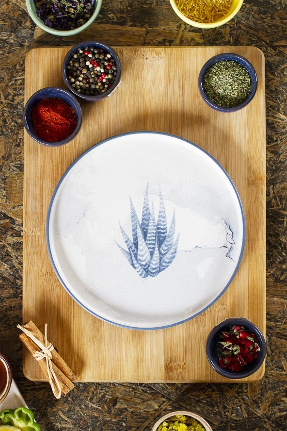 Cera Blue Cactus  Pasta Tabağı- Tekli ürün görseli 1