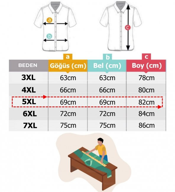 Erkek Büyük Beden Battal Boy Likralı Hakim Yaka Tişört - 12