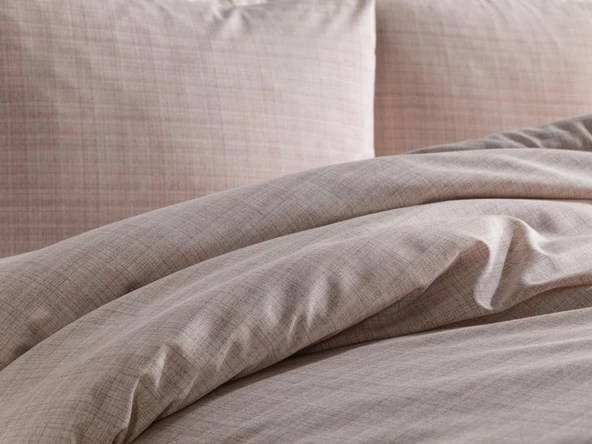 Çeyiz Diyarı Brush 3 Parça Çift Kişilik Nevresim Seti - 3