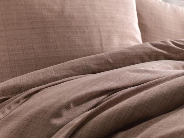 Çeyiz Diyarı Brush 3 Parça Çift Kişilik Nevresim Seti - 9