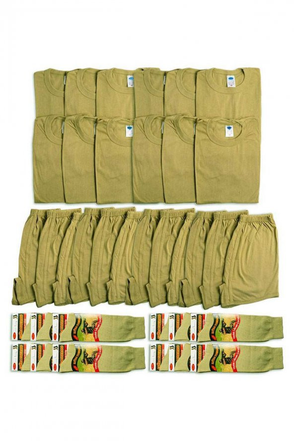 12li Giyim Seti - Acemi ve Bedelli Asker Seti - Asker Malzemesi