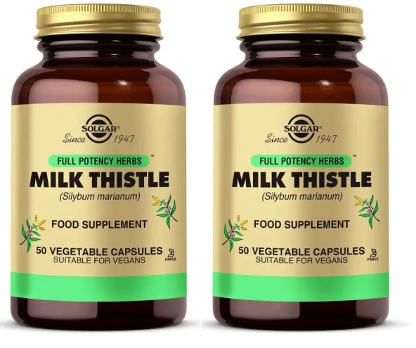 Solgar Milk Thistle 100 mg 50 Kapsül 2 Adet ürün görseli 1