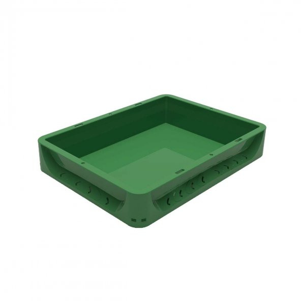 40x30x7.5 cm Plastik Kasa Koyu Yeşil