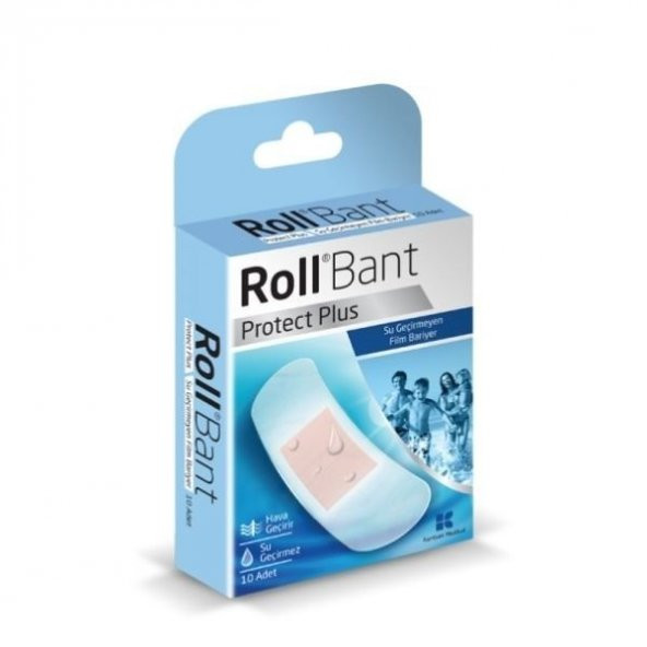 Roll Bant Protect Plus Su Geçirmeyen 10lu Yara Bandı