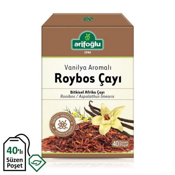Arifoğlu Vanilya Aromalı Roybos Süzen Poşet Bitki Çayı 40'lı