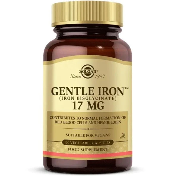 Solgar Gentle Iron 17 mg 90 Kapsül