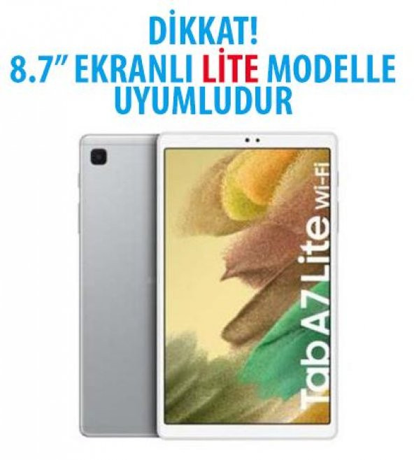 Samsung Galaxy Tab A7 LİTE Uyumlu 8.7" T225 Dönebilen Standlı Kapaklı Kılıf - 12