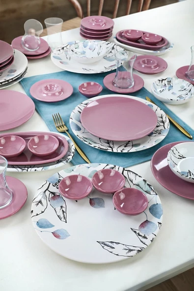 Keramika Keraart Blue Spring Kahvaltı Takımı 50 Parça 6 Kişilik - 19188 ürün görseli