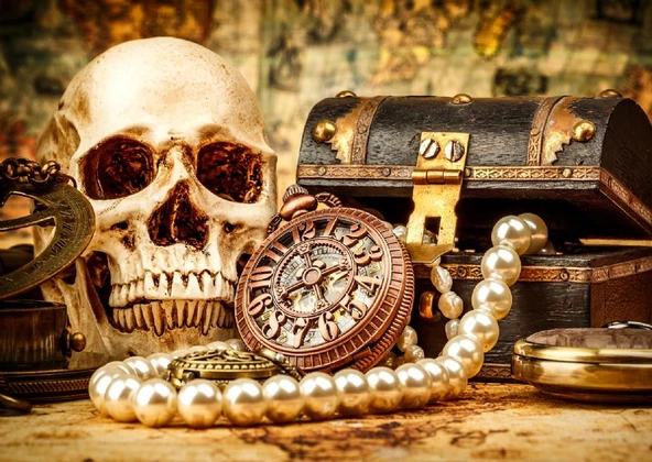 Enjoy 1000 Parça Korsan Kaptanın Masası Puzzle - Resim 2