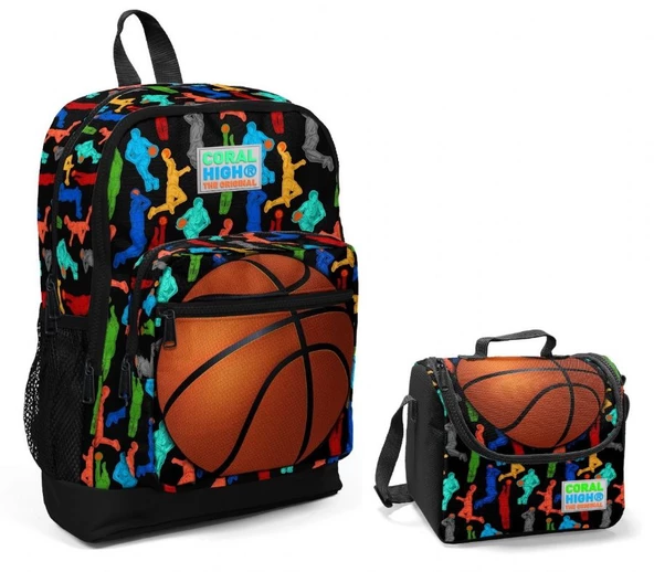 Coral High Basketbol Erkek Çocuk İlkokul Çantası ve Beslenme Seti ürün görseli