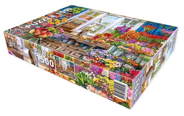 Star Puzzle 1500 Parça Çiçekci Puzzle - Resim 3