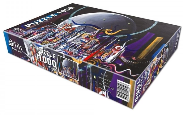 Star Puzzle 1000 Parça Ay Şehri Puzzle - Resim 3