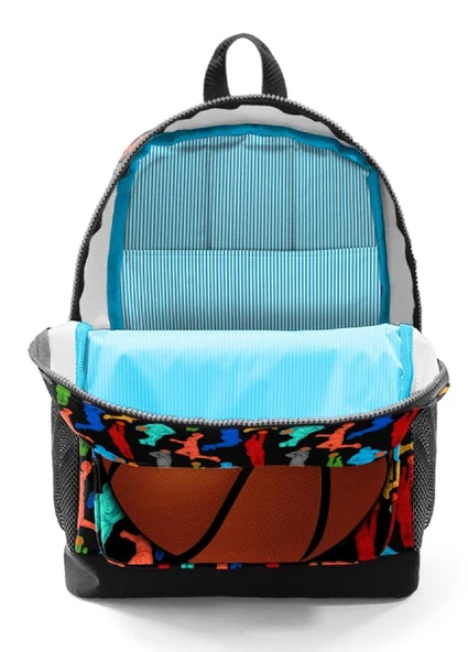 Coral High Siyah Basketbol Baskılı İlkokul ve Günlük Sırt Çantası - Erkek Çocuk - Resim 3