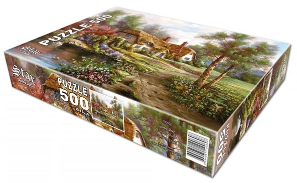 Star Puzzle 500 Parça Havuzlu Bahçe Puzzle - 3