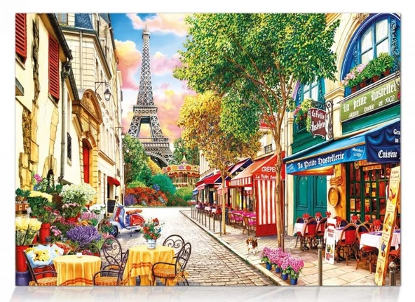 Star Puzzle 1000 Parça Pariste Bir Küçük Sokak Puzzle