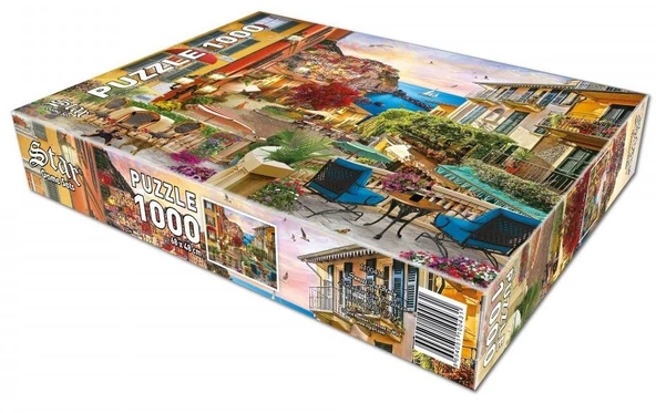 Star Puzzle 1000 Parça İtalya'da Gün Batarken Puzzle - 3