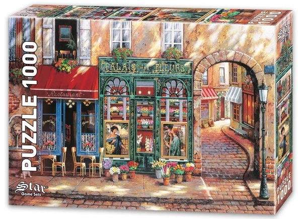 Star Puzzle 1000 Parça Palais des Fleurs Cafe Puzzle - Resim 2