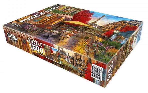 Star Puzzle 1500 Parça Paris'te Akşamüstü Puzzle - Resim 3