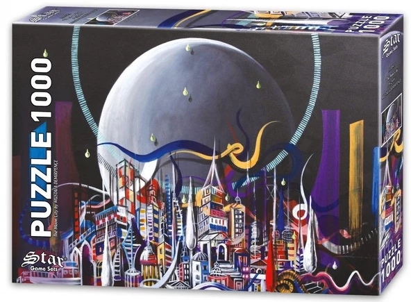 Star Puzzle 1000 Parça Ay Şehri Puzzle - Resim 2