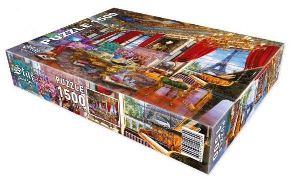 Star Puzzle 1500 Parça Paris'te Bir Konak Puzzle - Resim 2
