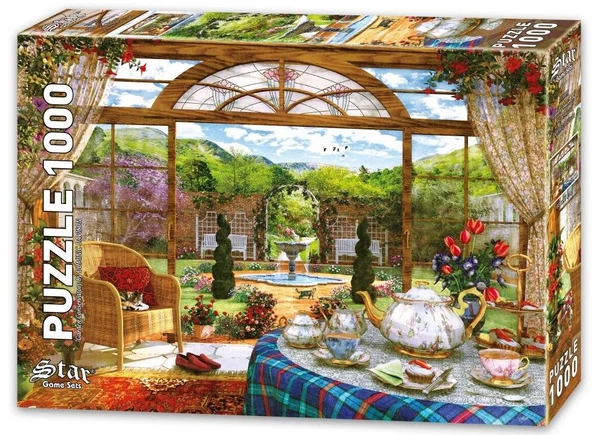 Star Puzzle 1000 Parça Kış Bahçesi Puzzle - Resim 2
