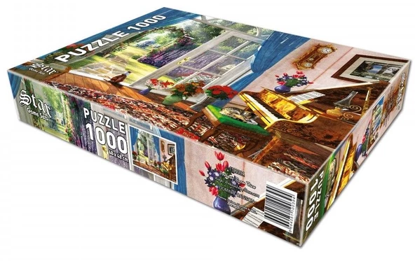 Star Puzzle 1000 Parça Kapı Arasından Manzara Puzzle - Resim 3