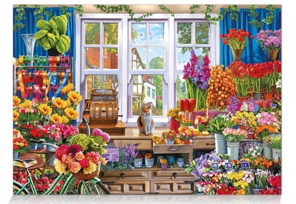 Star Puzzle 1500 Parça Çiçekci Puzzle ürün görseli