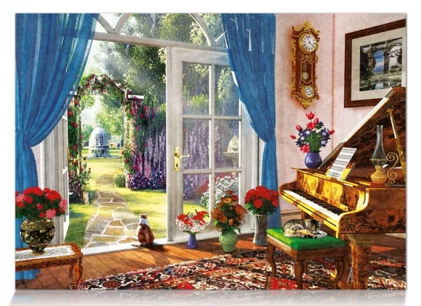 Star Puzzle 1000 Parça Kapı Arasından Manzara Puzzle ürün görseli