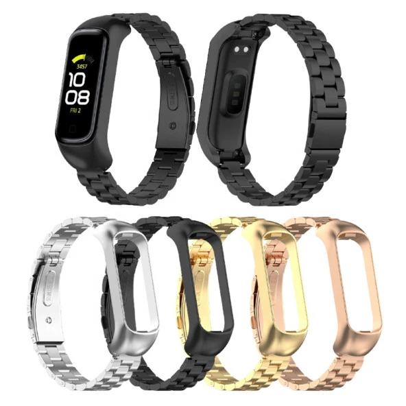 Samsung Galaxy Fit 2 R220 Uyumlu Çelik Steel Kordon Kayış