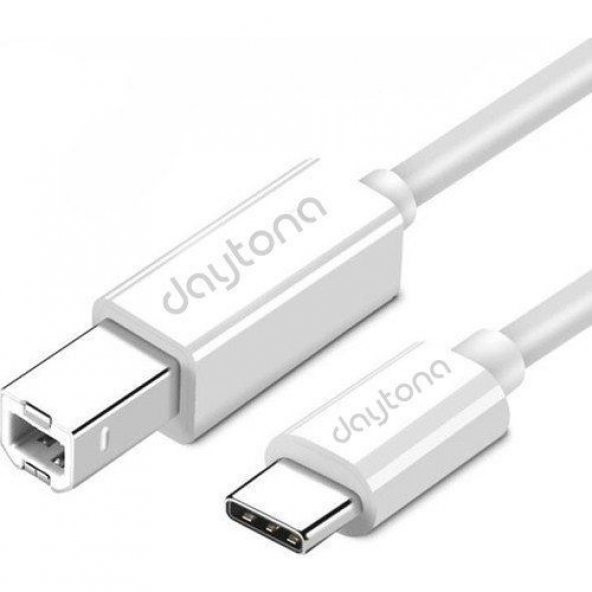 DAYTONA TB1-2-1 1,0m TYPE-C=USB B ÇEVİRİCİ KABLO ADAPTÖR