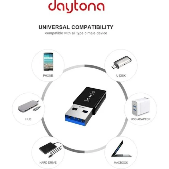 DAYTONA ADS-613 USB 3.1=-TYPE-C 10 Gbps GEN2  ÇEVİ - 4