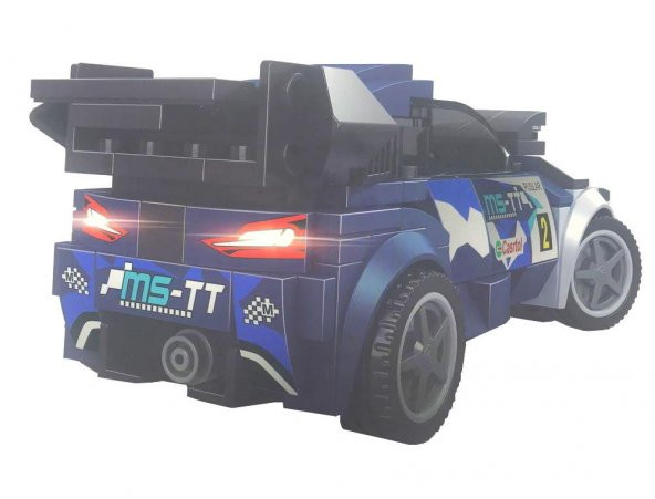 Wange Süper Car Mavi Spor Yarış Arabası 204 Parça Lego - Resim 2