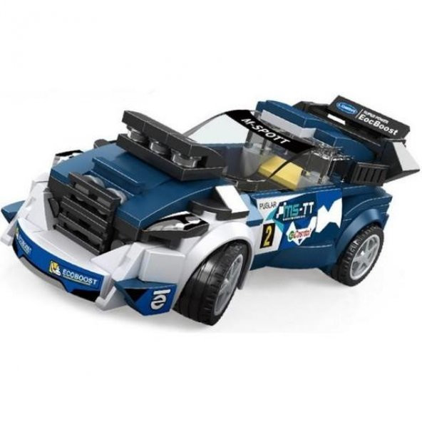 Wange Süper Car Mavi Spor Yarış Arabası 204 Parça Lego - Resim 6