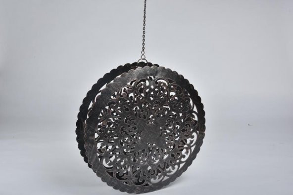 Seta Oriental Fener Yuvarlak Askı Bronz Büyük 30 Cm