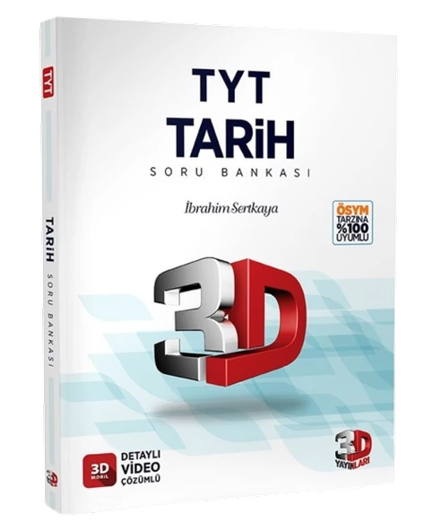 3D Yayınları TYT Tarih Soru Bankası Tamamı Video Çözümlü