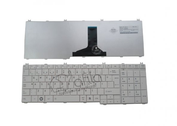 Toshiba Satellite L650-19W, L650-1CP Klavye (Beyaz TR) - 2