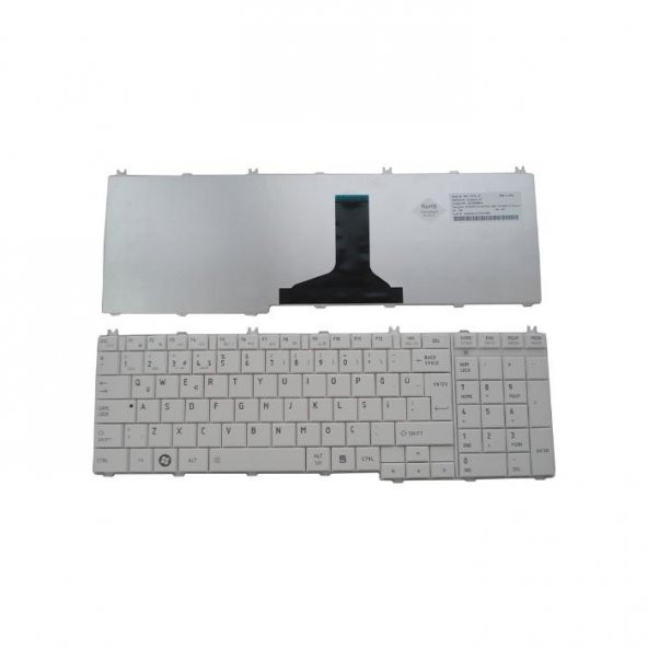 Toshiba Satellite L655D-S5152, L655D-S5159 Klavye (Beyaz TR)