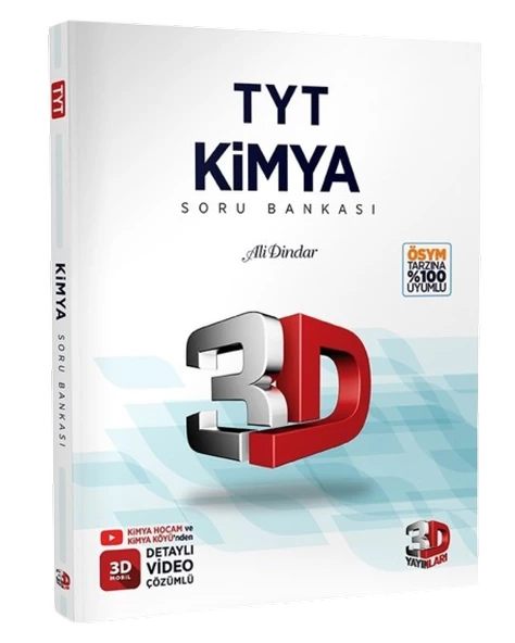3D Yayınları TYT Kimya Soru Bankası Tamamı Video Çözümlü