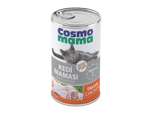 COSMO MAMA  Premıum Kedı Tavuk Etlı Yetıskın Konserve Maması 24 Adet  X 415 GR 70 ETLI PATE
