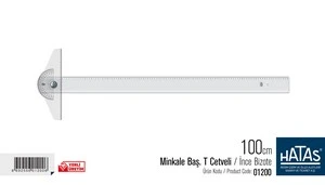 Hatas Minkale (Oynar) Başlı Plastik T Cetveli 100cm / 01200 ürün görseli