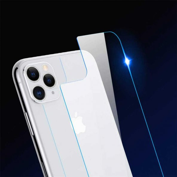 Apple iPhone 11 Pro Max Maxi Glass Arka Temperli Cam Koruyucu - 4