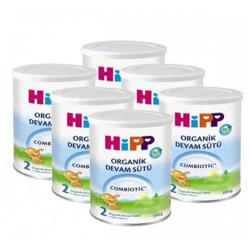 Hipp 2 Organik Combiotic Bebek Sütü 350 Gram 6 Adet ürün görseli