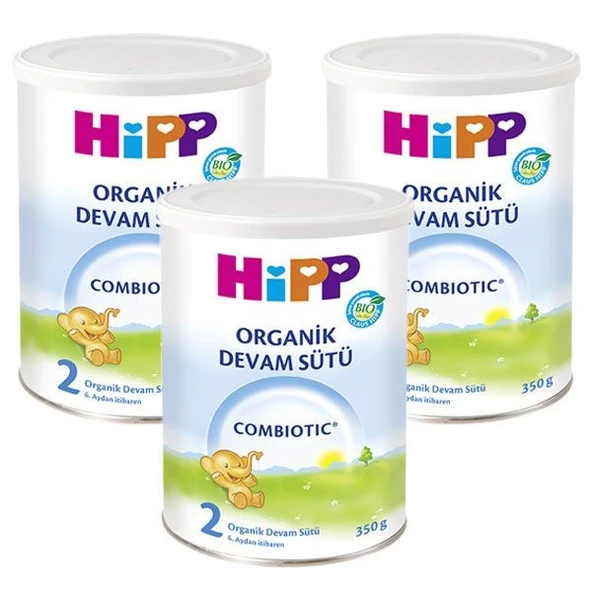 Hipp 2 Organik Combiotic Bebek Sütü 350 Gram 3 Adet ürün görseli